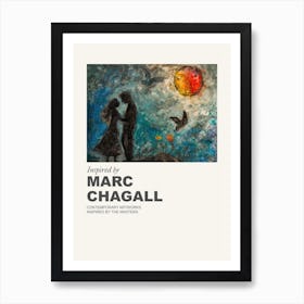 Museum Poster Inspired By Marc Chagall 3 Art Print