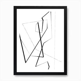Angular Lines No 1 Art Print