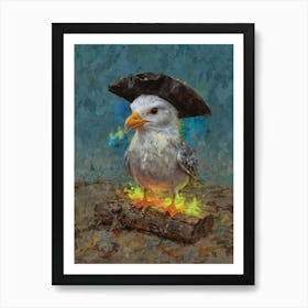 Pirate Seagull Art Print