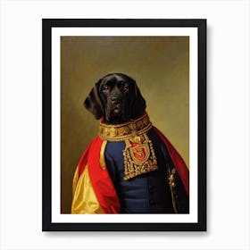 Mastiff 2 Renaissance Portrait Oil Painting Art Print