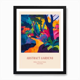 Colourful Gardens Bellevue Botanical Garden Usa 1 Red Poster Art Print
