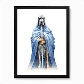 Great Dane Dog As A Jedi 4 Art Print