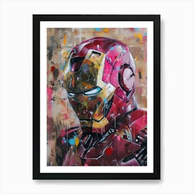 Iron Man Abstract Art Print