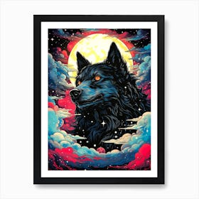 Wolf In The Sky 1 Art Print