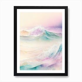 Waves Waterscape Gouache 3 Art Print