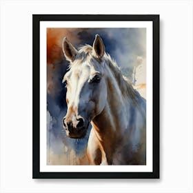 White Horse Art Print