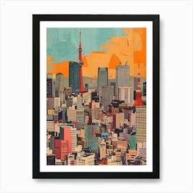 Kitsch 1980s Tokyo Collage 1 Art Print