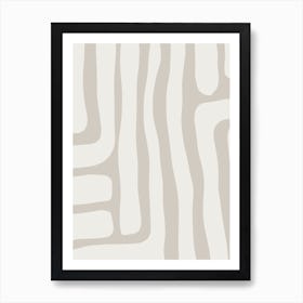 Neutral Abstract Art 1 Art Print