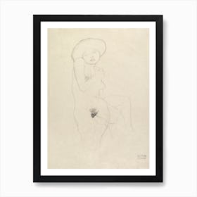 Standing Nude, Gustav Klimt Art Print