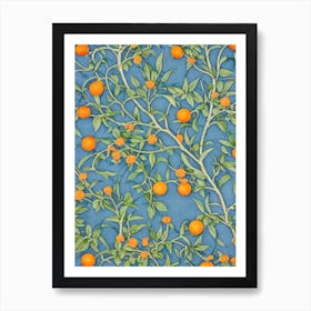 Orange tree Vintage Botanical Art Print