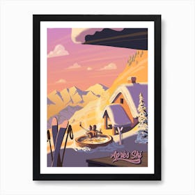 Apres Ski Art Print