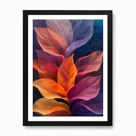 Abstract Leaves 2 Art Print