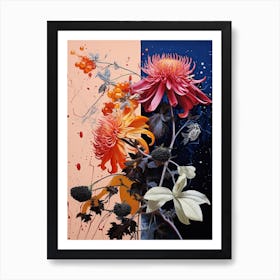 Surreal Florals Edelweiss 2 Flower Painting Art Print