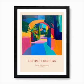 Colourful Gardens Franklin Park Conservatory Usa 1 Red Poster Art Print