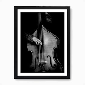 Cello Player Line Art Illustration Art Print