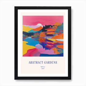 Colourful Gardens Tofuku Ji Japan 3 Blue Poster Art Print