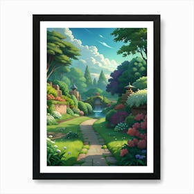 Beautiful garden Art Print