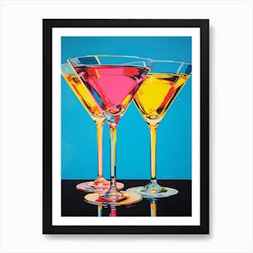 Pop Art Vivid Martini 3 Art Print