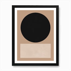 Minimalist geometric shapes 1 Art Print