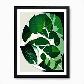 Wintergreen Leaf Vibrant Inspired 1 Art Print