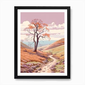 The Yorkshire Dales England 2 Hike Illustration Art Print