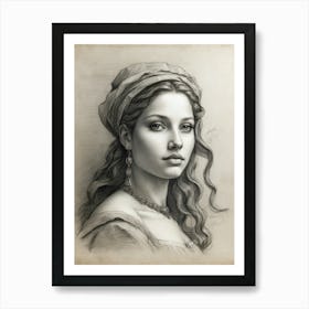 Portrait Of A Woman 8 Art Print