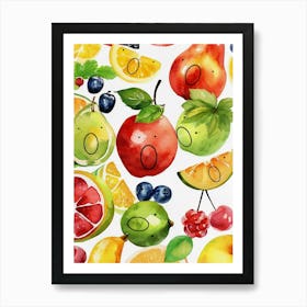 Surprising Fruits Art Print