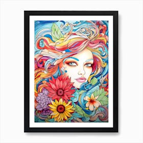 Enchanting Beauty 1 Art Print