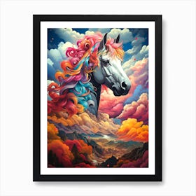 Horse In The Sky 3 Art Print