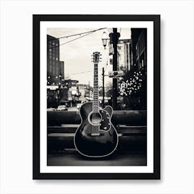 Nashville Black And White Analogue Photograph 2 Art Print