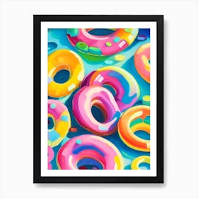 Albanese Gummi Rings Candy Sweetie Abstract Still Life Flower Art Print