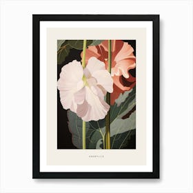 Flower Illustration Amaryllis 3 Poster Art Print