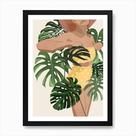 Summer With Plants Art Print