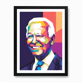 Joe Biden Wpap Art Print