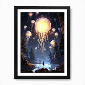 Jellyfishes Art Print