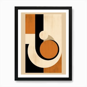 Chromatic Interplay; Bauhaus Mosaic Art Print