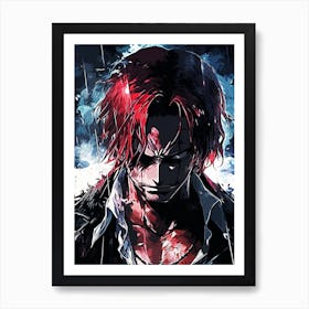 One Piece akagami shank Art Print