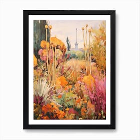 Autumn Gardens Painting Marrakech Botanical Garden Morocco 2 Art Print