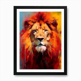 Lion abstract Art Print