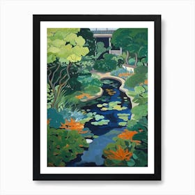 The Garden Of Morning Calm, South Korea, Painting 2 Art Print