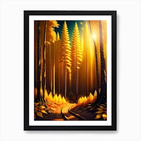 Forest Path 12 Art Print