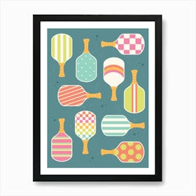 Pickleball Paddles Art Print