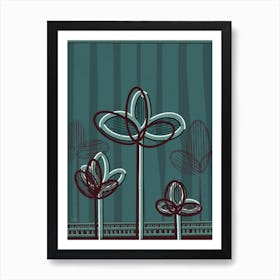 Abstract Lotus Flower Inspired by The Egyptian Lotus Flower Art Print