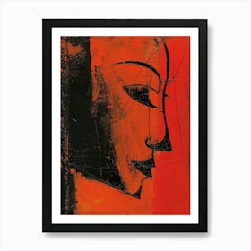 Face Of Buddha Art Print