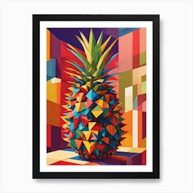 Geometric Pineapple Art Print