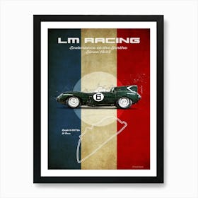 Lm Racing Jaguar D-Type Affiche