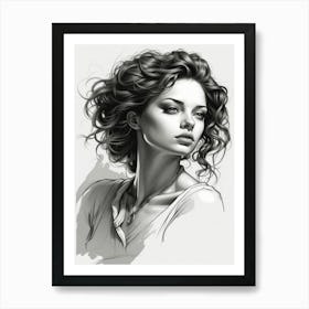 Portrait Of A Woman 9 Art Print