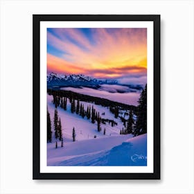 Telluride, Usa 1 Sunrise Skiing Poster Art Print