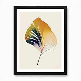 Ginkgo Leaf Abstract 3 Art Print