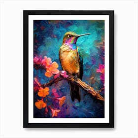 Hummingbird Painting bird animal Art Print